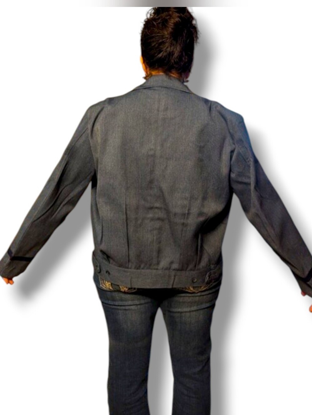 Vintage Postal Carrier Uniform Denim WestPoint Jacket - L/XL - Picture 4 of 5